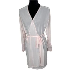 Preview Collection Vintage Pink Robe Sheer Sexy M/L
